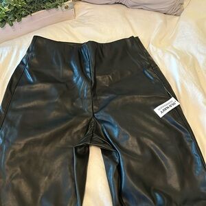 Slip on elastics waist band faux-leather BOGO!